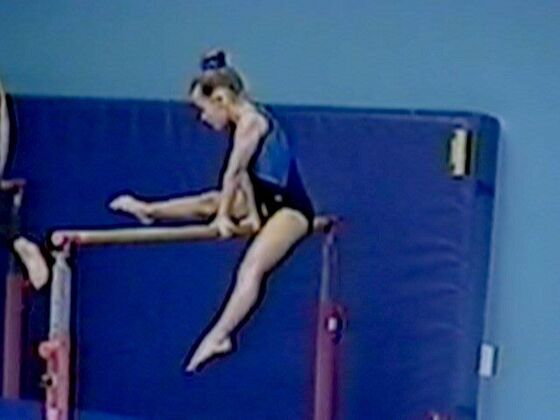 Swinging a leg over the bar