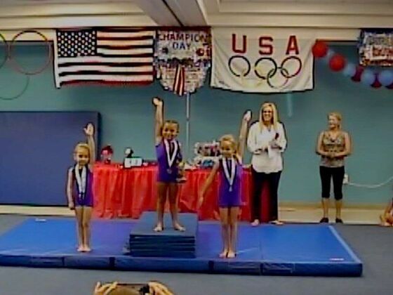 Champions on the awards podium