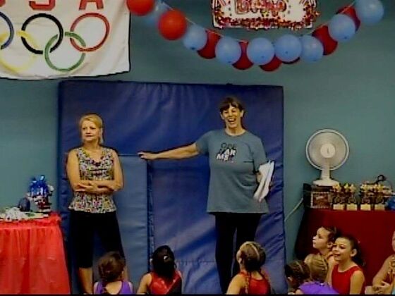 Olga Korbut and Coach Robin at Champion Day