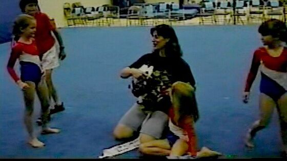 Coach Robin with her gymnasts